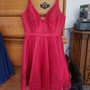 Sherri Hill cocktail dress, scalloped bottom